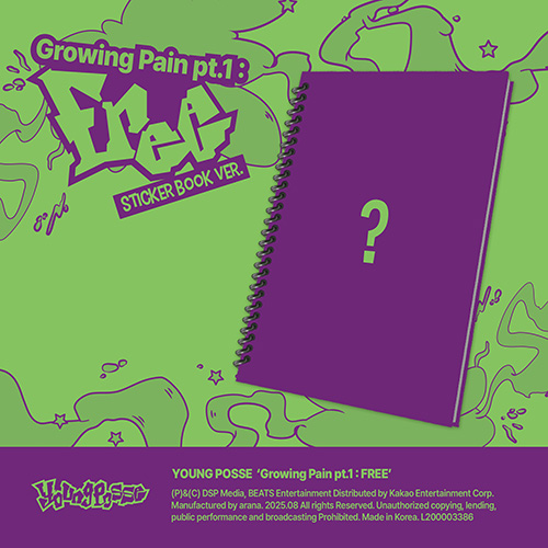 [YOUNG POSSE] EP [Growing Pain pt.1 : FREE] (Sticker Book Ver.)